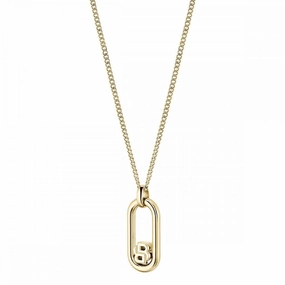 Boss Jewellery Ladies Double B Gold Plated Necklace 1580627
