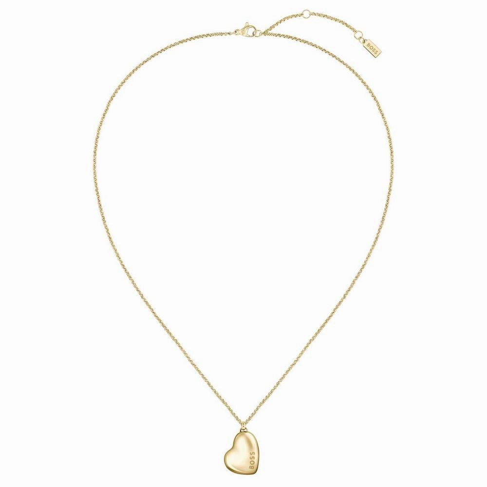 Boss Jewellery Ladies Honey Heart Gold Plated Necklace 1580574