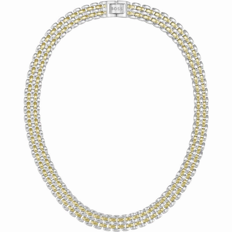 Boss Jewellery Ladies Isla Two Tone Link Necklace 1580548