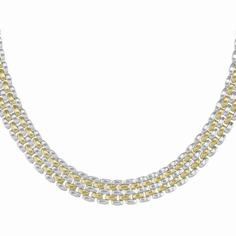 Boss Jewellery Ladies Isla Two Tone Link Necklace 1580548