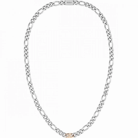Boss Jewellery Ladies Stainless Steel Figaro Necklace 1580586