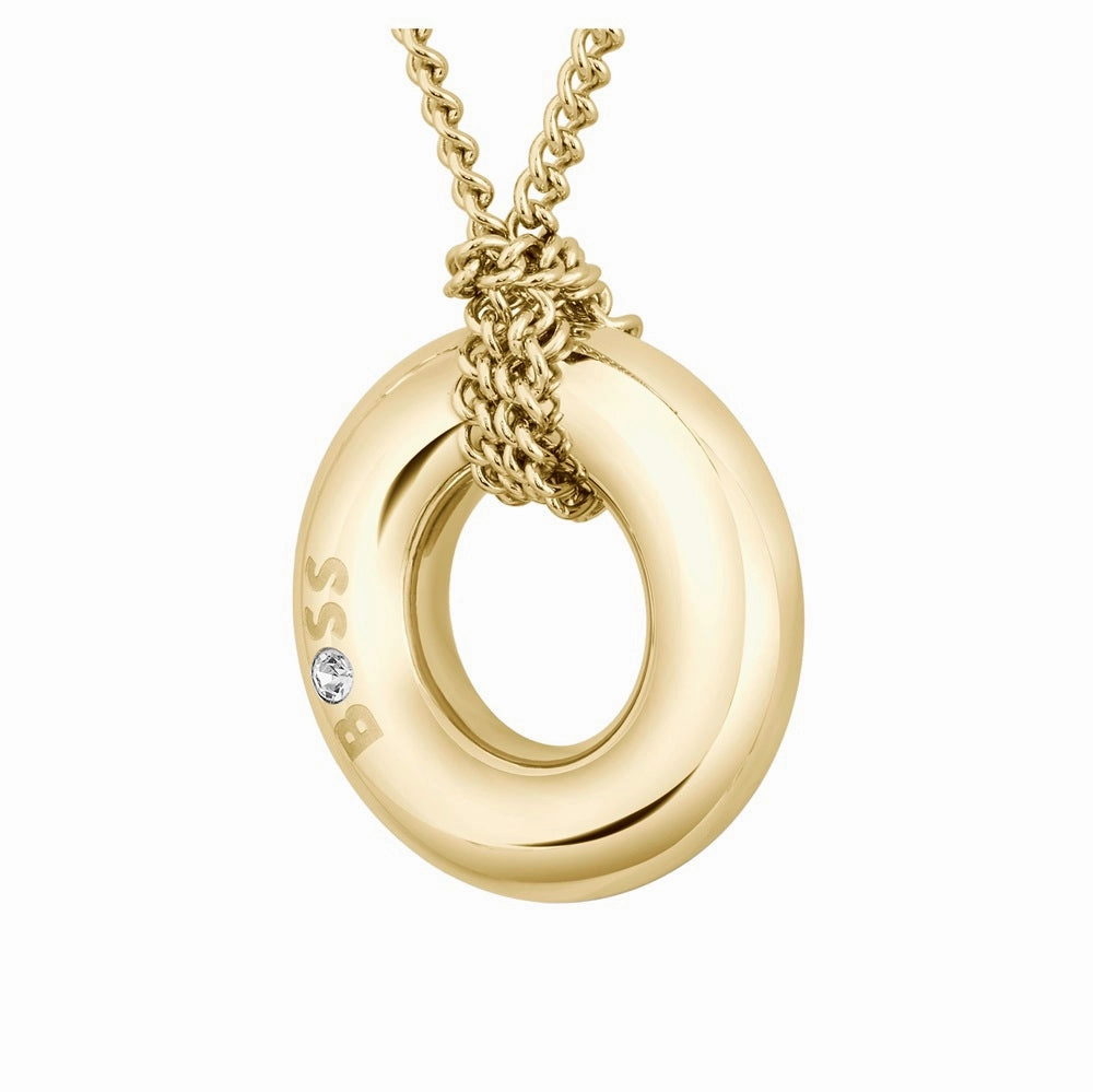 Boss Jewellery Live Circle Gold Plated Ladies Necklace 1580684
