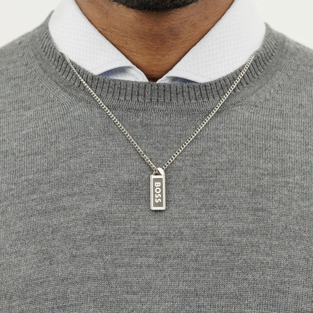 Boss Jewellery Mens Kassy Tag Necklace 1580677