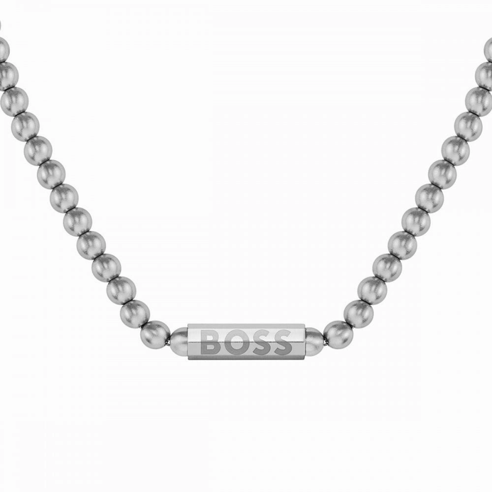 Boss Jewellery Sphere Metal Mens Beaded Chain 1580656