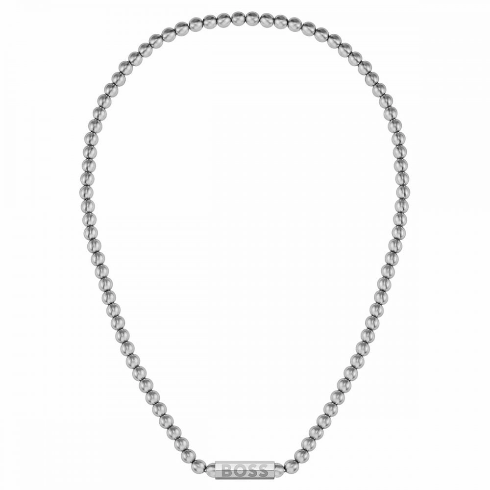 Boss Jewellery Sphere Metal Mens Beaded Chain 1580656