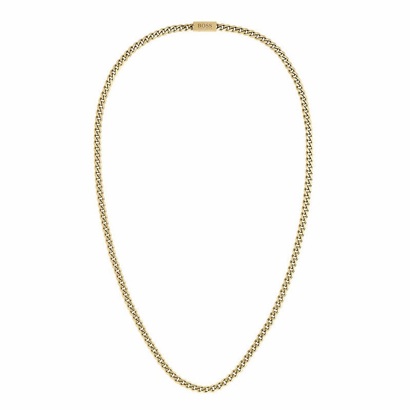 Boss Jewellery Yellow Gold Plated Mens Chain 1580173