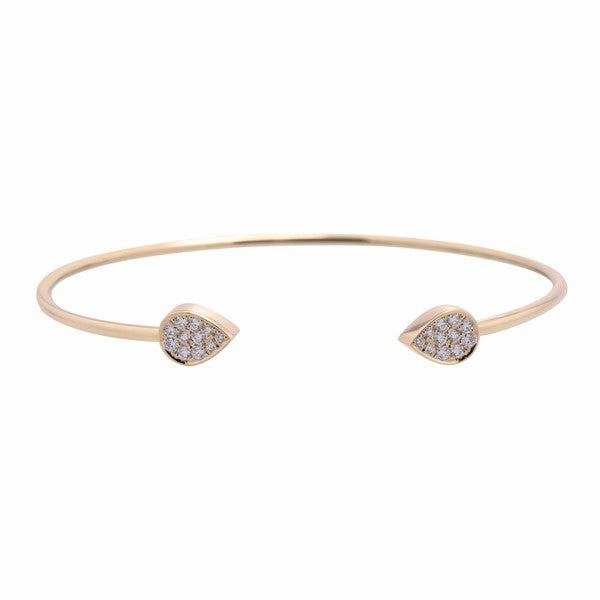 Bracelet en or jaune serti de diamants