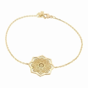 Bracelet mandala en or jaune.