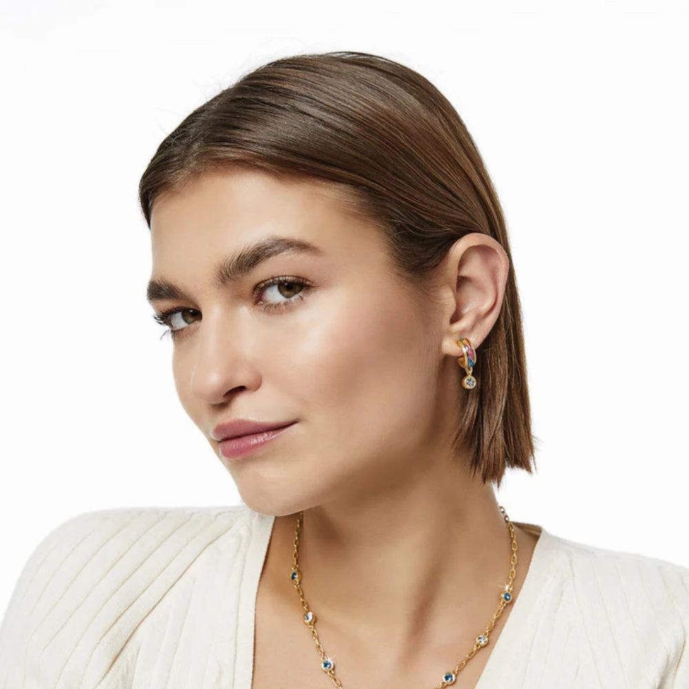 Brighton Colormix Jewel Hoop Earrings