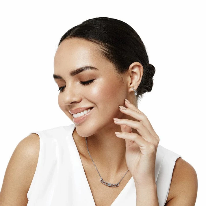 Brighton Illumina Lights Allure Bar Necklace-Silver Tone