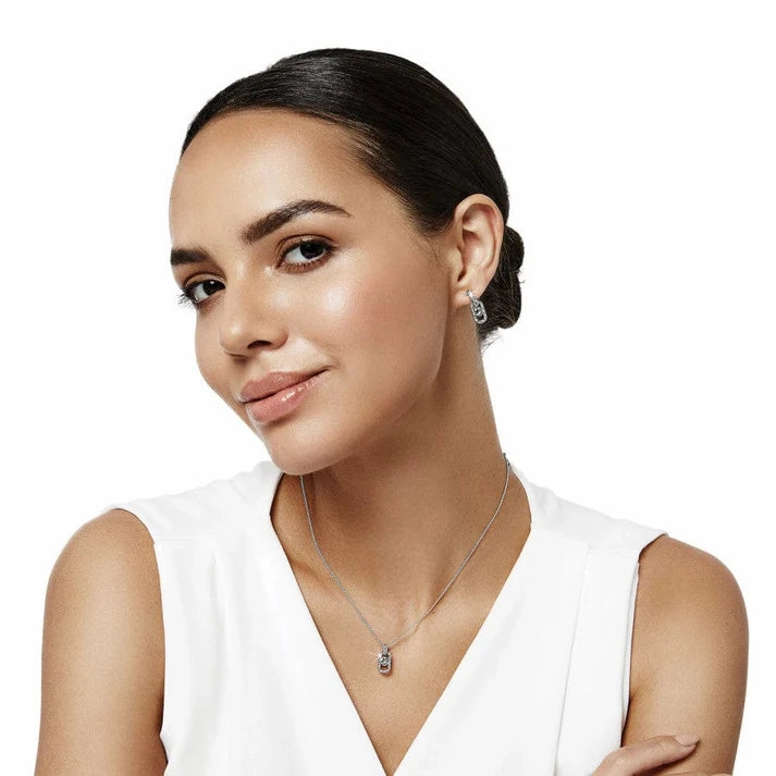 Brighton Illumina Lights Allure Petite Necklace-Silver Tone