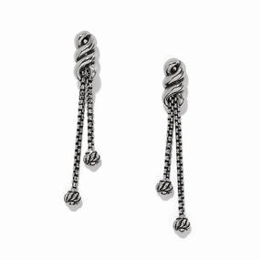 Brighton Interlok Twist Double Post Drop Earrings