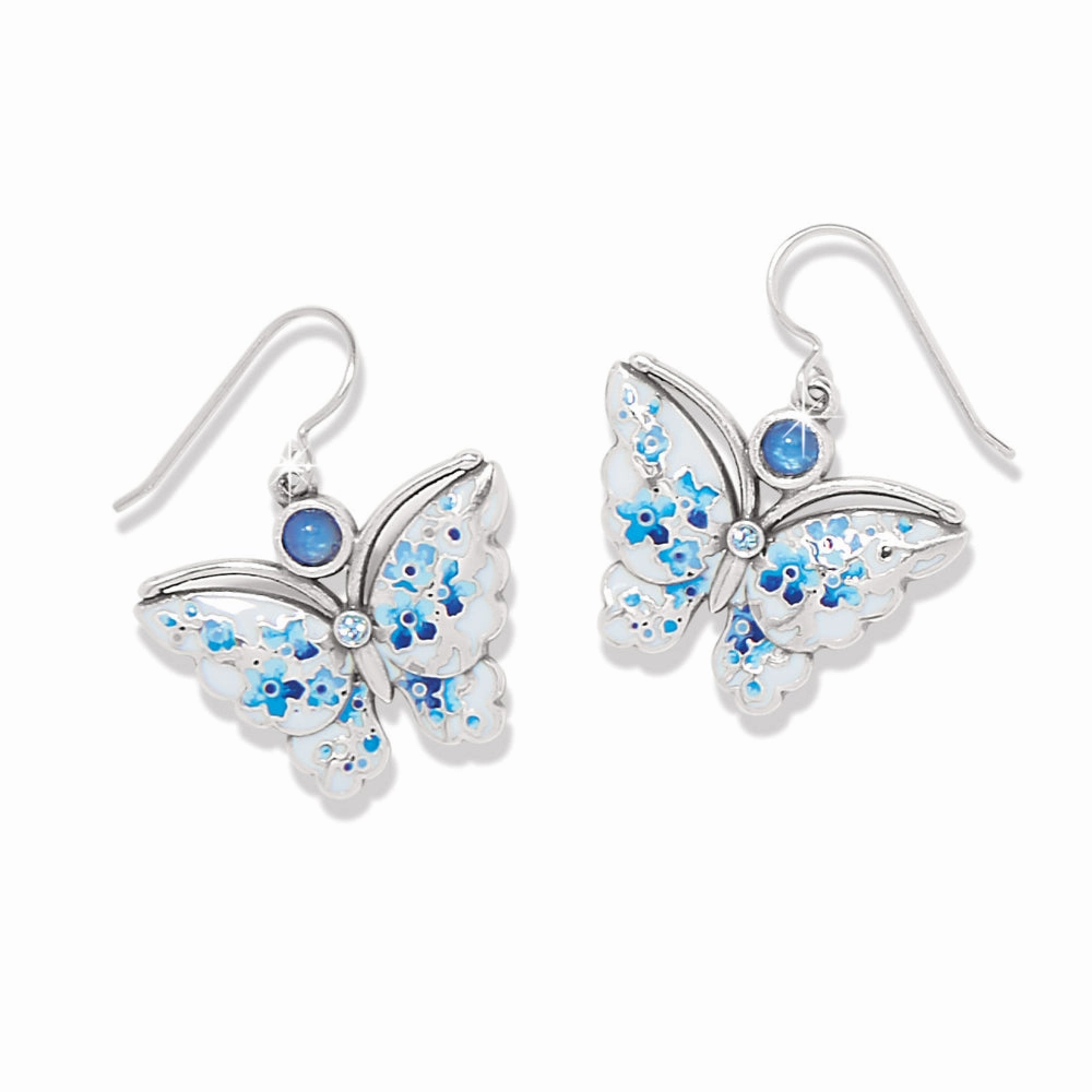 Brighton Kyoto In Bloom Indigo Butterfly Earrings
