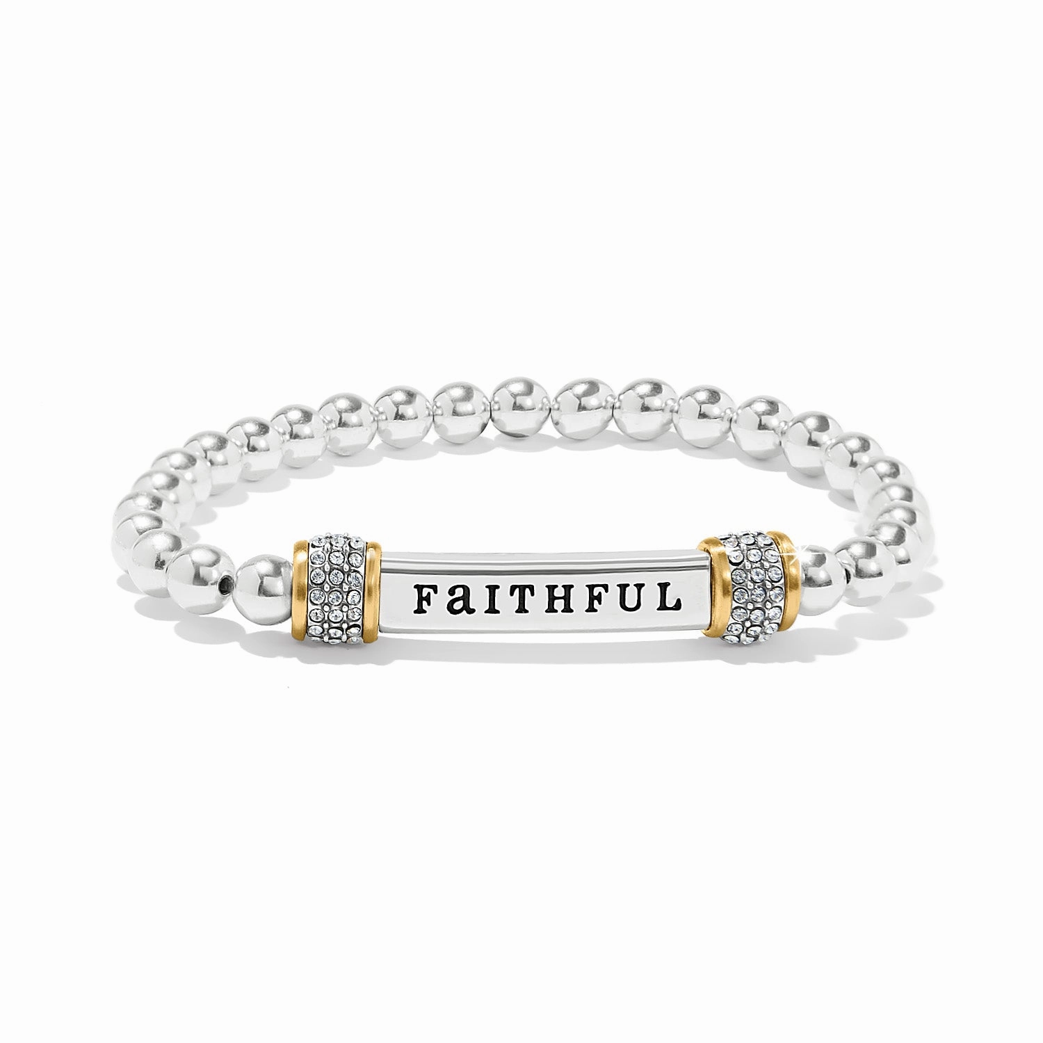Brighton Meridian Faithful Two Tone Stretch Bracelet