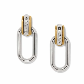 Brighton Mosaic Two Tone Post Drop Earrings