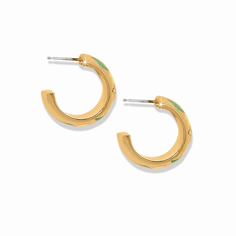 Brighton Reverie Flower Hoop Earrings
