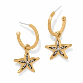 Brighton Twilight Waters Starfish Hoop Earrings
