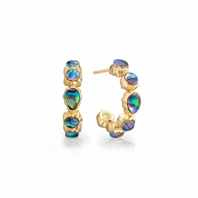 Capucine De Wulf Aurora Small Hoop Earrings - Abalone