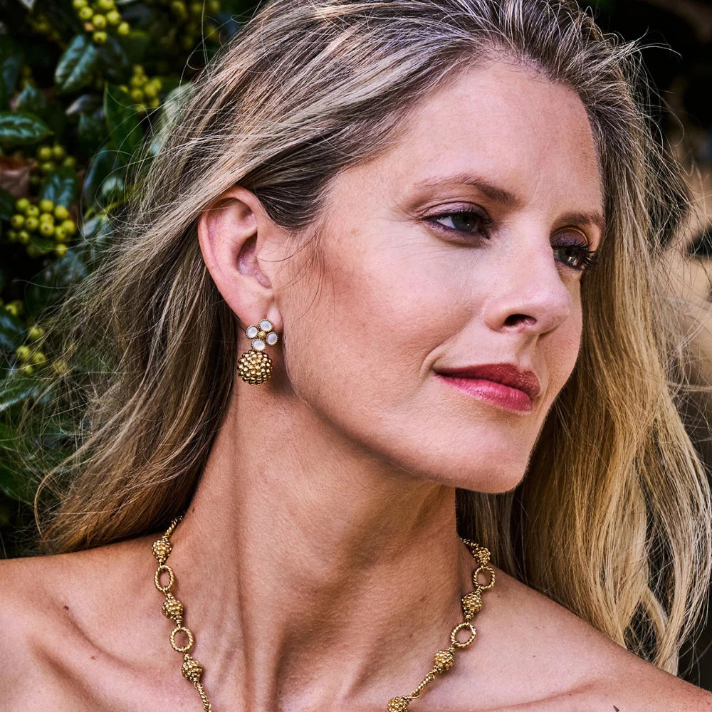 Capucine De Wulf Berry Clover Drop Earrings