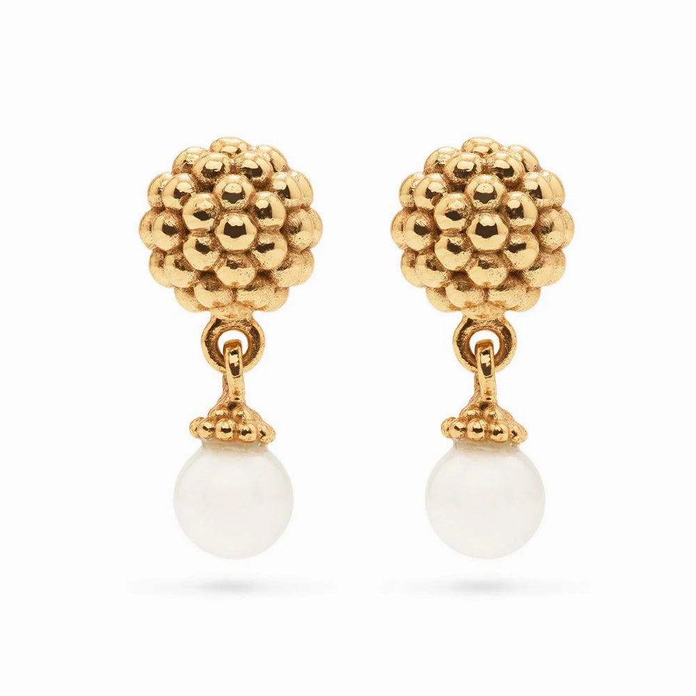 Capucine De Wulf Berry Drop Stud Earrings - Pearl
