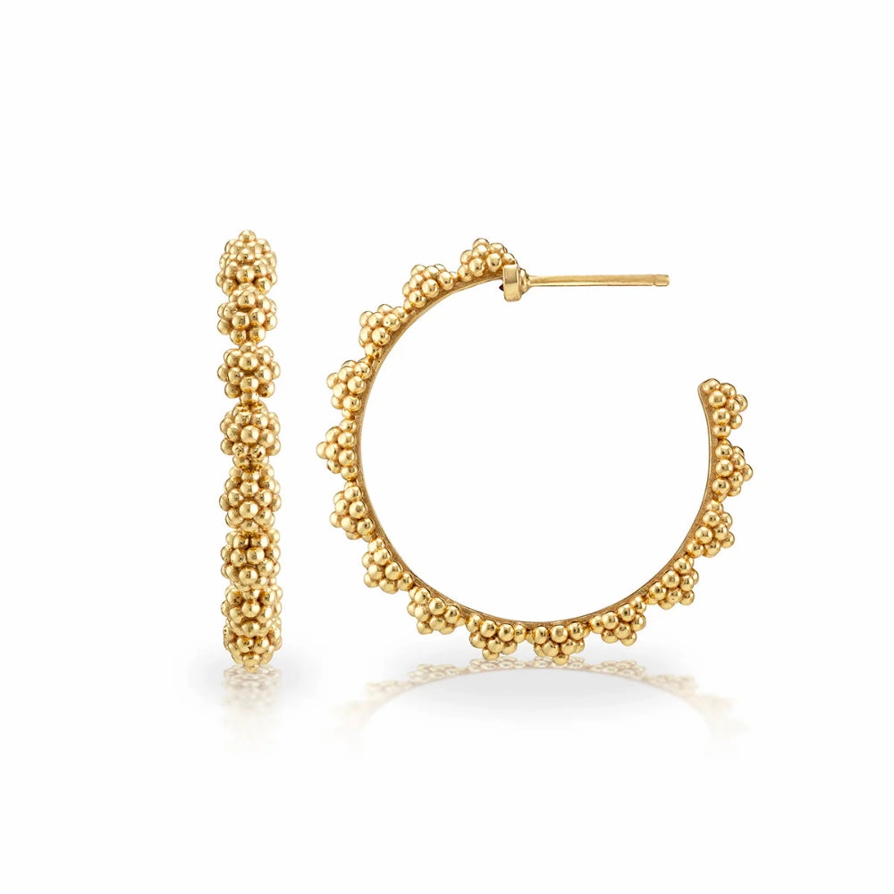 Capucine De Wulf Berry Icon Medium Hoop Earrings - Gold