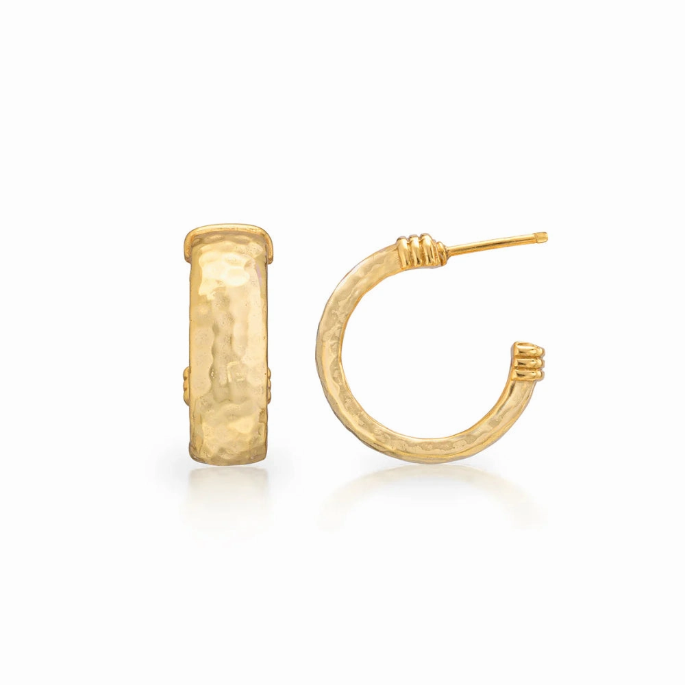 Capucine de Wulf Cleopatra Classic Small Hoop Earrings in Gold