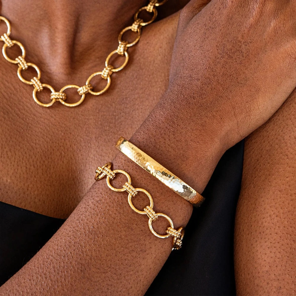 Capucine De Wulf Cleopatra Oval Hinged Bangle