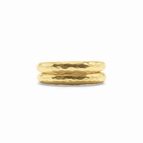 Capucine de Wulf Cleopatra Slice Stacking Ring Set in Gold - Size 7