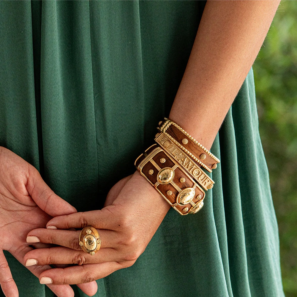 Capucine de Wulf L'Amour Toujour Hinged Bangle