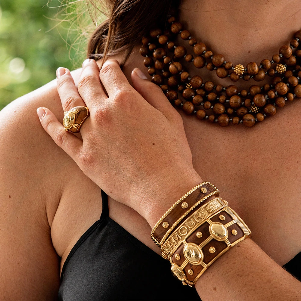 Capucine de Wulf L'Amour Toujour Hinged Bangle
