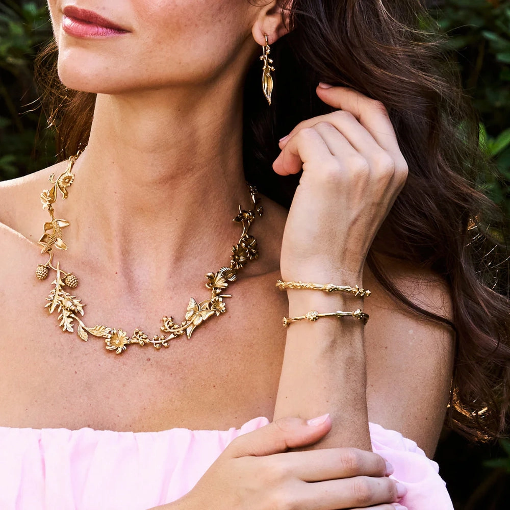 Capucine De Wulf Meadow Ladybug Petite Cuff - Gold