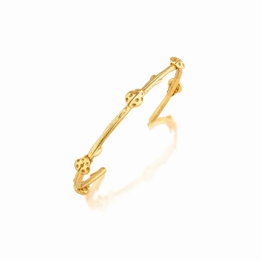 Capucine De Wulf Meadow Ladybug Petite Cuff - Gold
