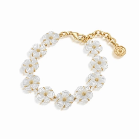 Capucine De Wulf Mermaid Garden Petite Riviere Bracelet 7" - Mother of Pearl