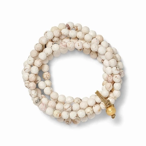 CC AND CO BY CATHERINE CANINO - SALLY BRACELET IN WHITE TURQUOISE