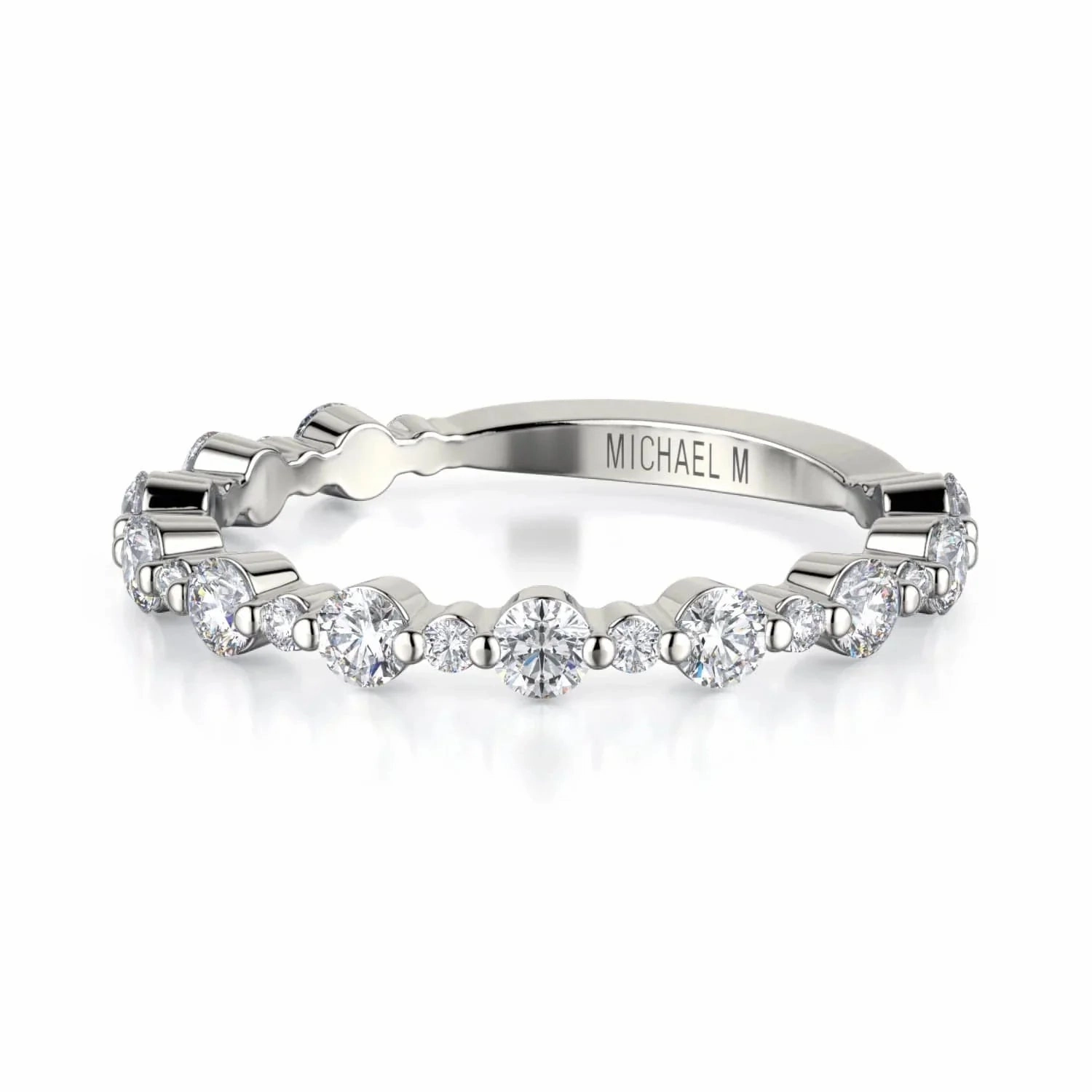 Classic Diamond Cluster Band B323WG