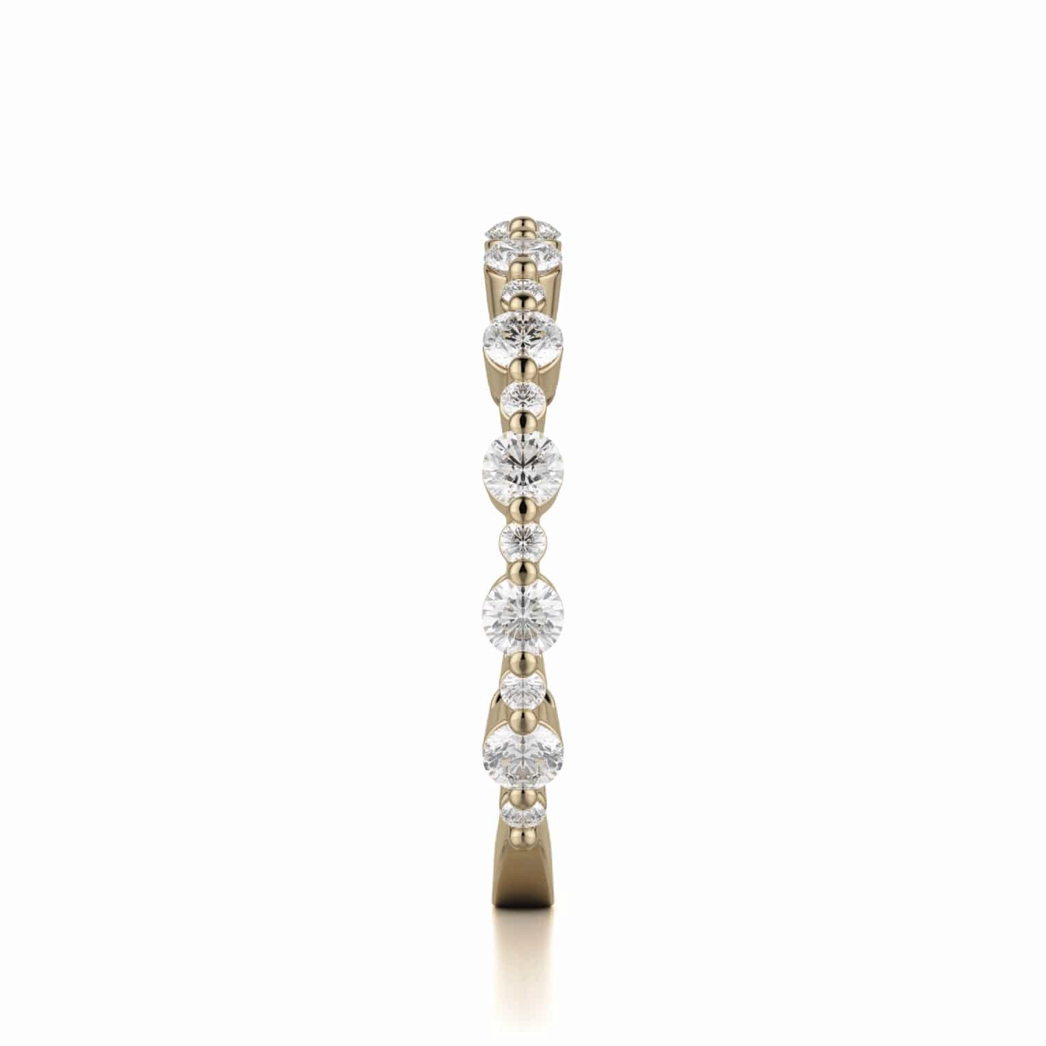 Classic Diamond Cluster Band B323WG