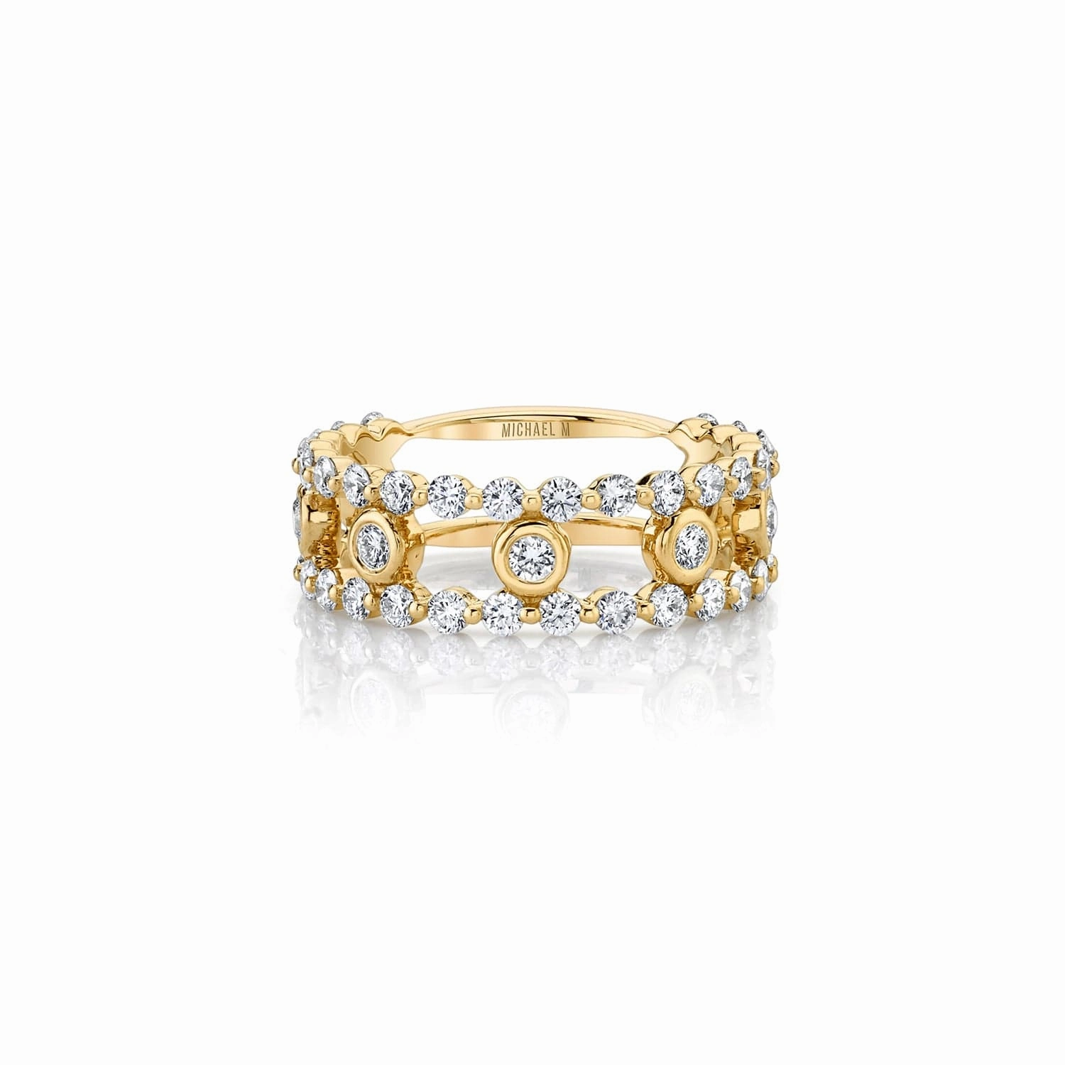 Cloud Stacked Ring B388YG-4