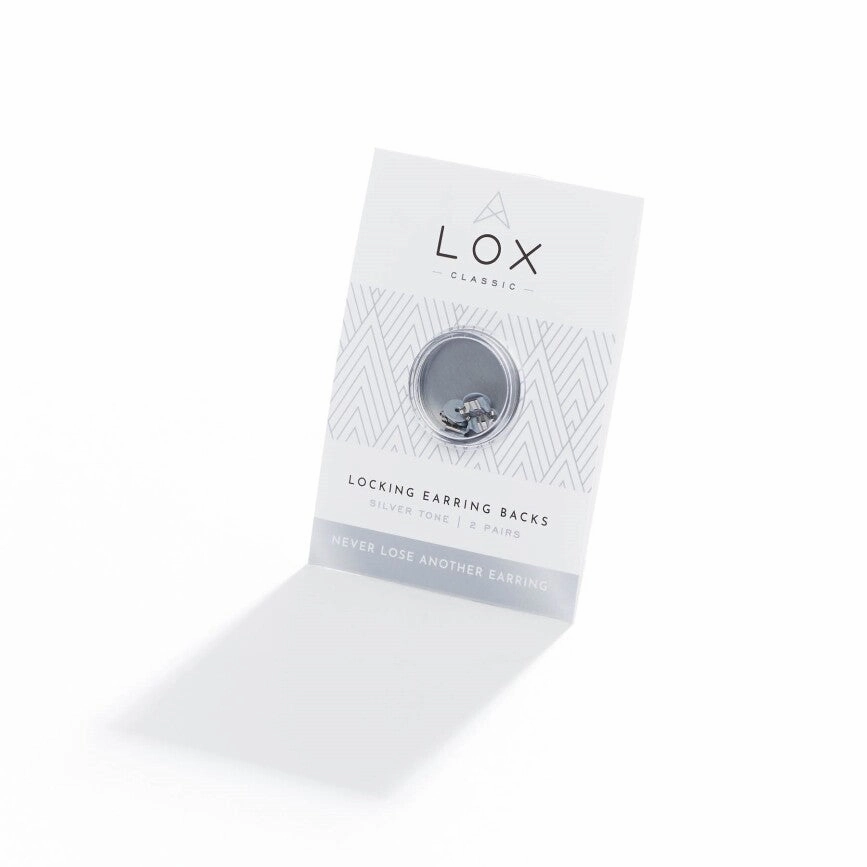 Connoisseurs Lox Silver Tone Earring Backs LOX 2SE