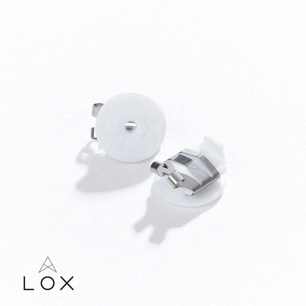 Connoisseurs Lox Silver Tone Earring Backs LOX 2SE