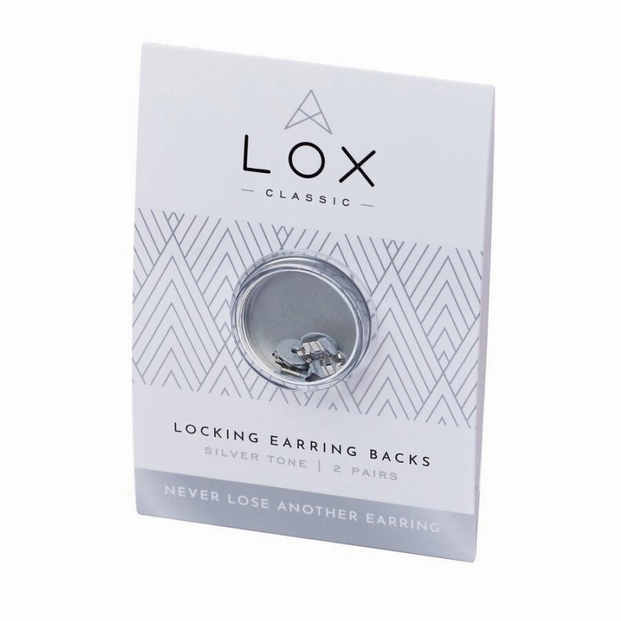 Connoisseurs Lox Silver Tone Earring Backs LOX 2SE