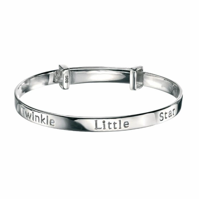 D for Diamond Twinkle Twinkle Baby Bangle B4322