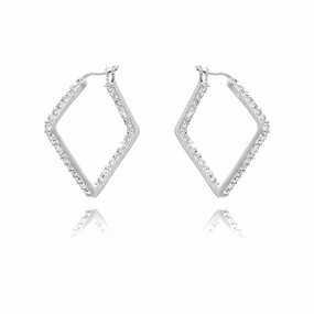 Danny Newfeld Geometric Inside Outside Hoop Earrings