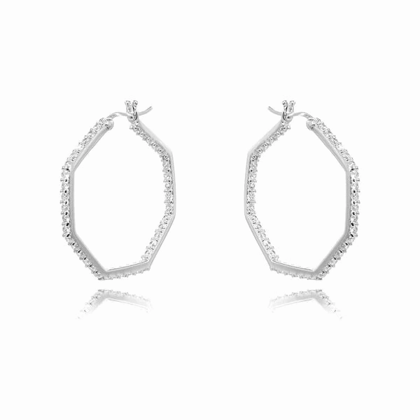 Danny Newfeld Inside/Outside Octagon Earrings