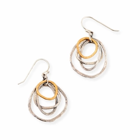 Danny Newfeld Sterling Organic Dangle Earrings