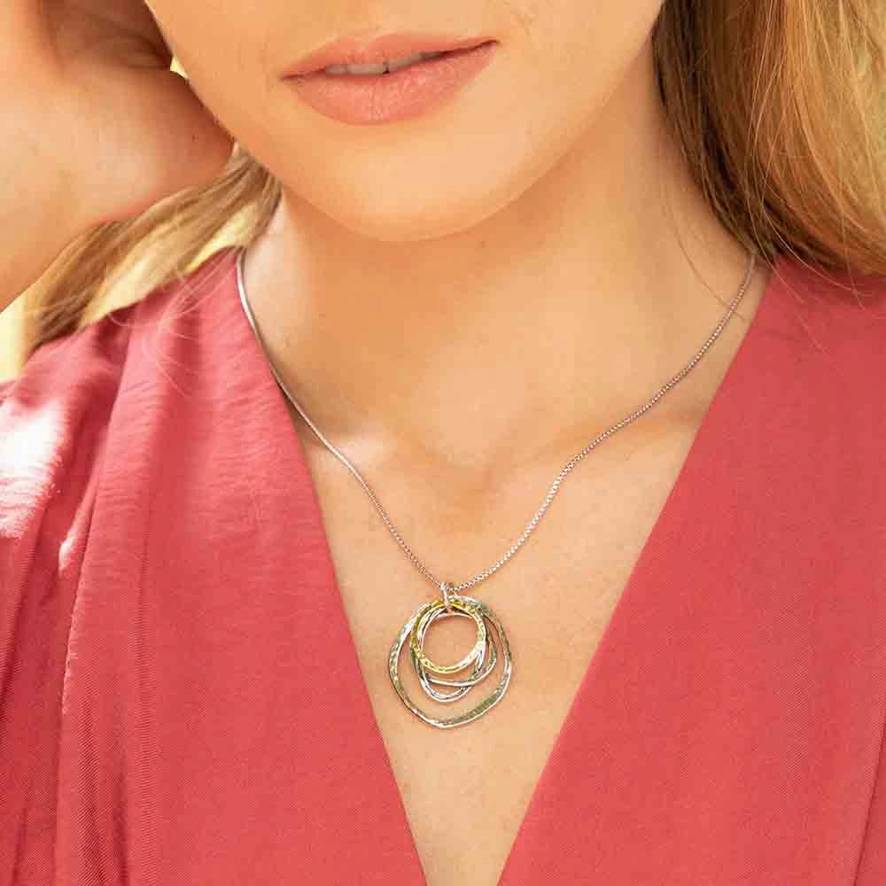 Danny Newfeld Sterling Silver Organic Dangle Pendant
