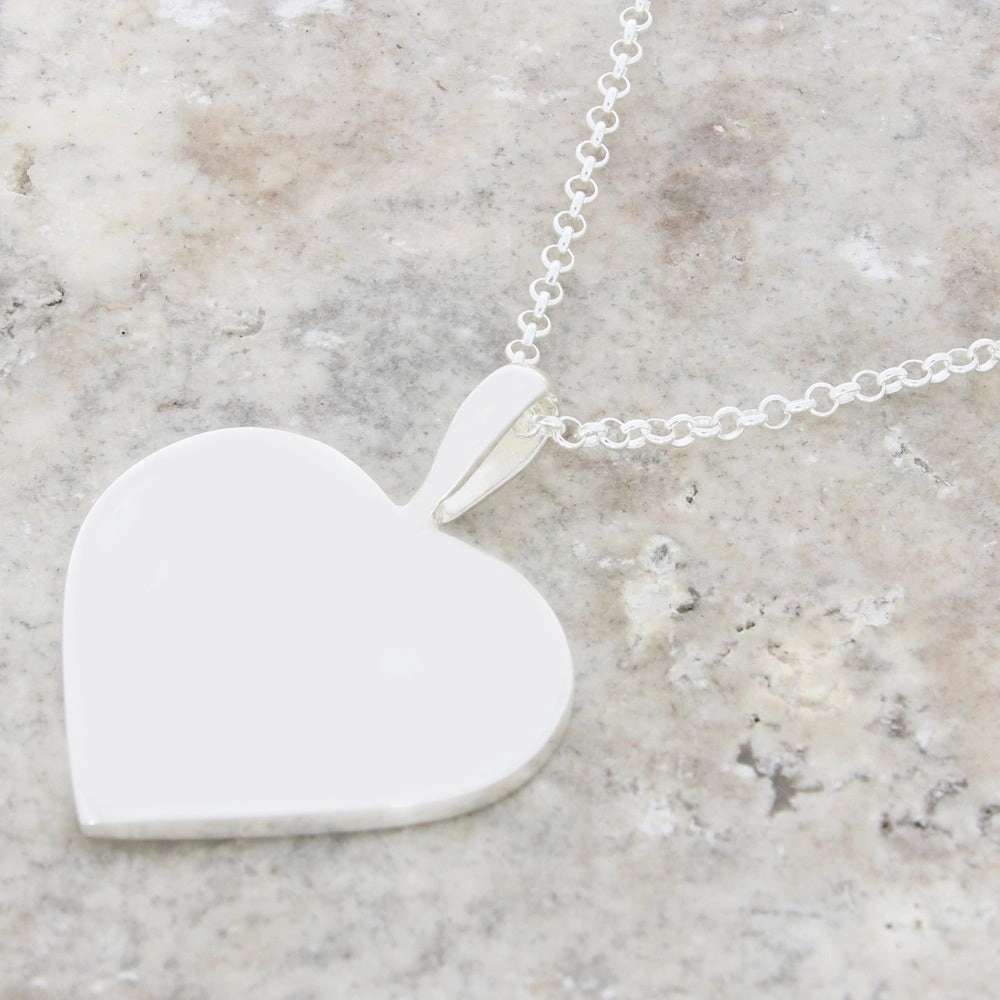 Derbyshire Blue John Heart Pendant And Chain