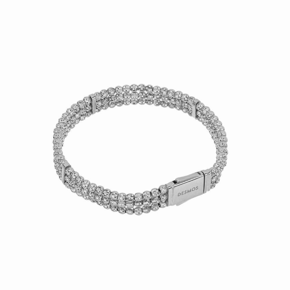 Desmos Crystal 3 Row Bracelet