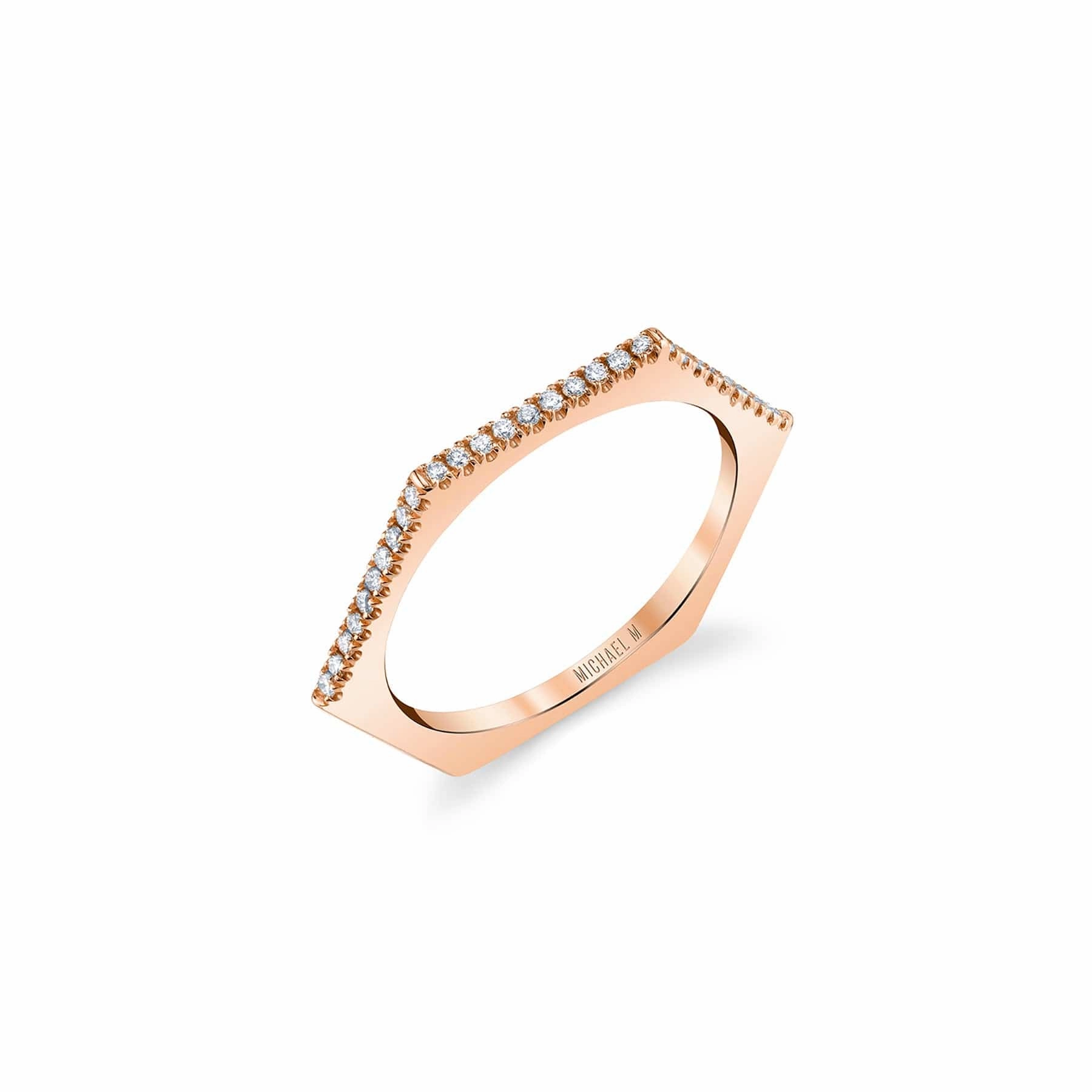 Diamond Hexagon Band B311-YG4