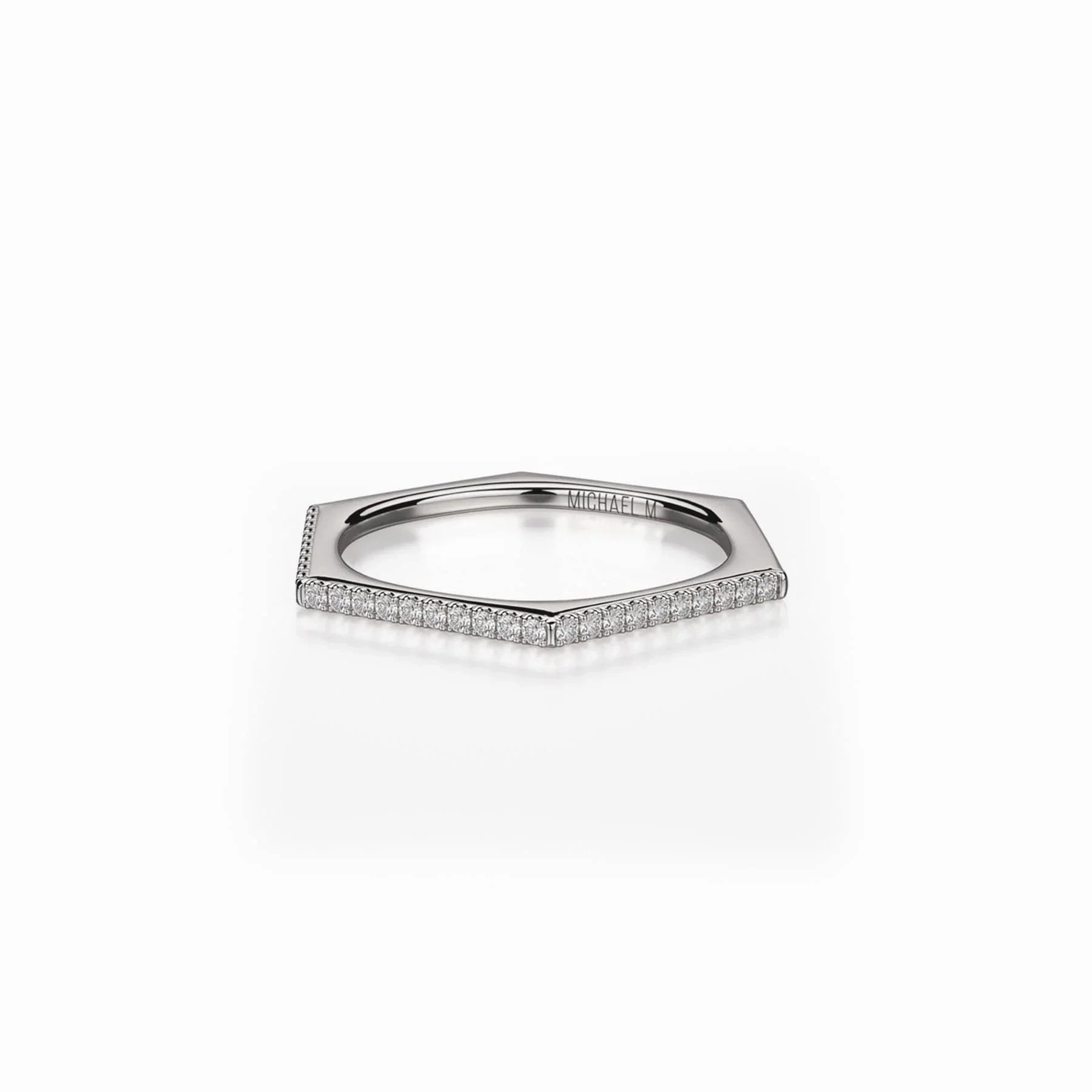 Diamond Hexagon Band B311-YG4
