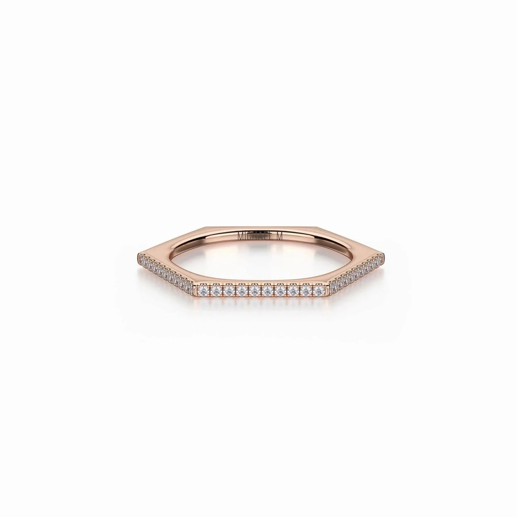 Diamond Hexagon Band B311-YG4